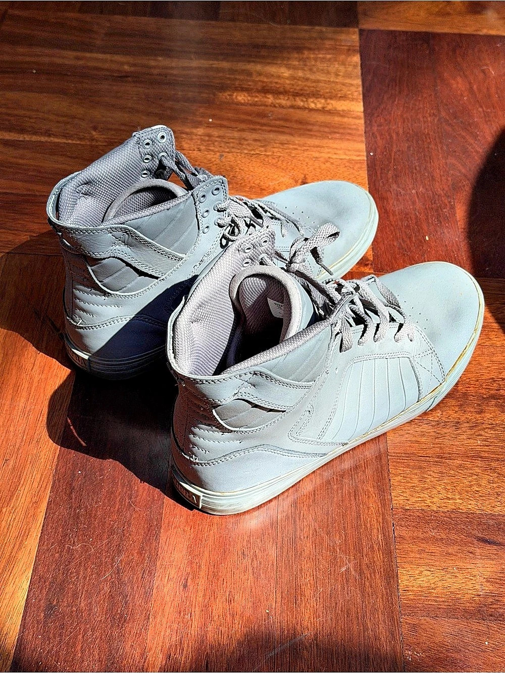 Supra Skytop Gray High-Top Sneakers Gray US 12 Chad Muska